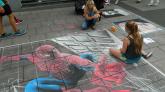 Dieser imposante Spiderman wurde Sieger der Kategorie "Jugendliche freie Künstler 12 bis 15 Jahre".